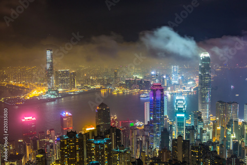 Wallpaper Mural Panoramic view of Hong Kong Torontodigital.ca