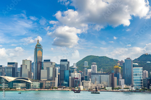 Canvas Print Victoria Harbour in Hong Kong