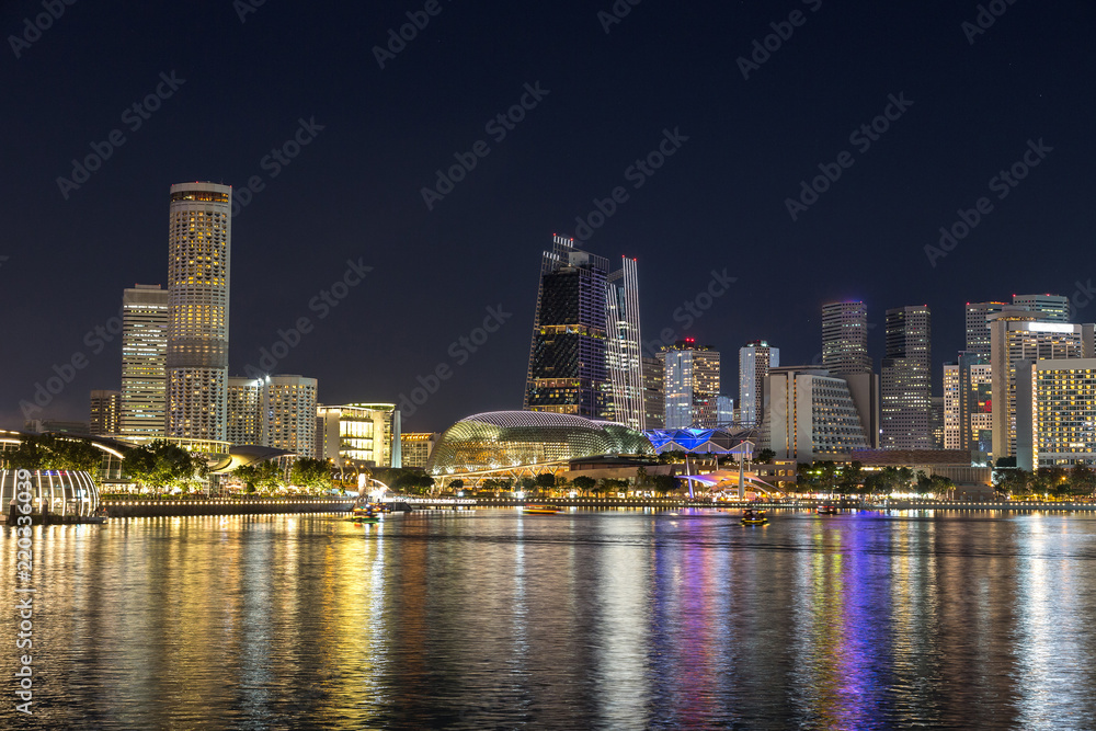 Singapore at night