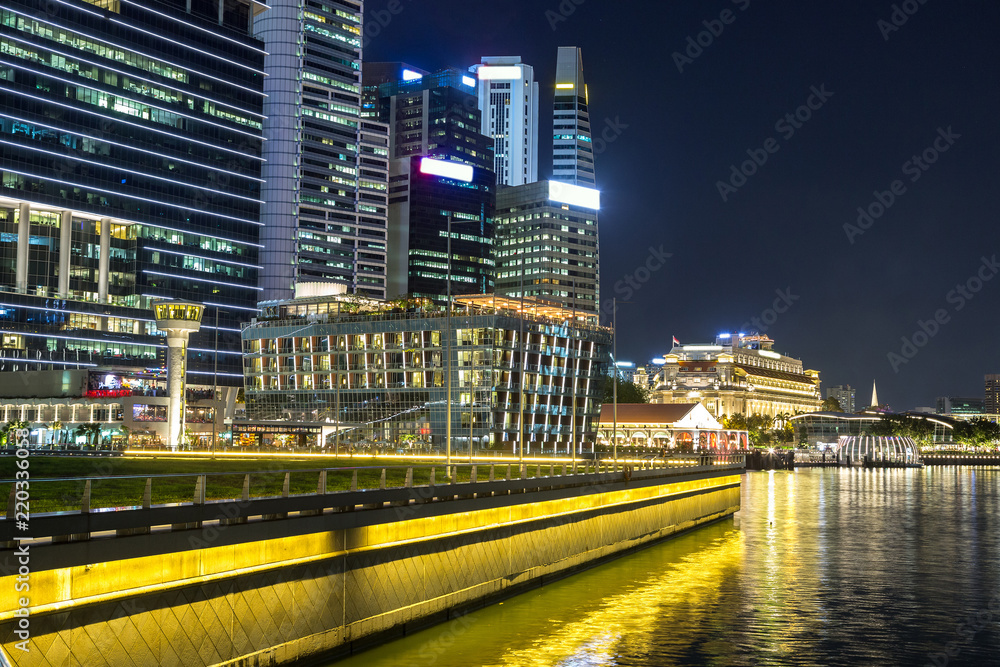 Singapore at night
