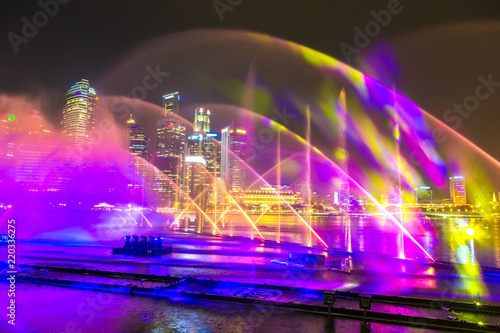 Laser show in Singapore photo