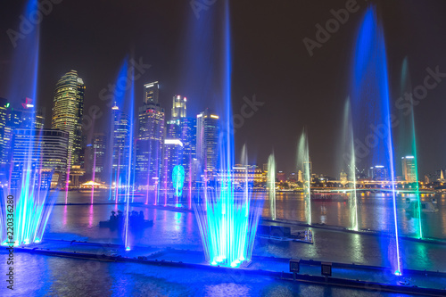 Laser show in Singapore photo
