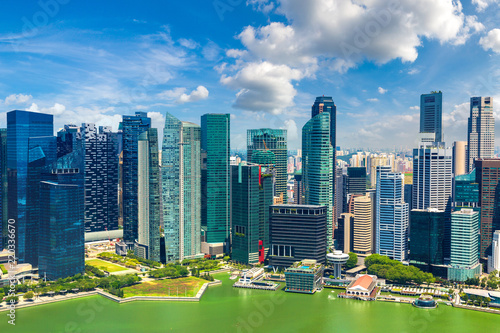Canvas Print Panoramic view of Singapore