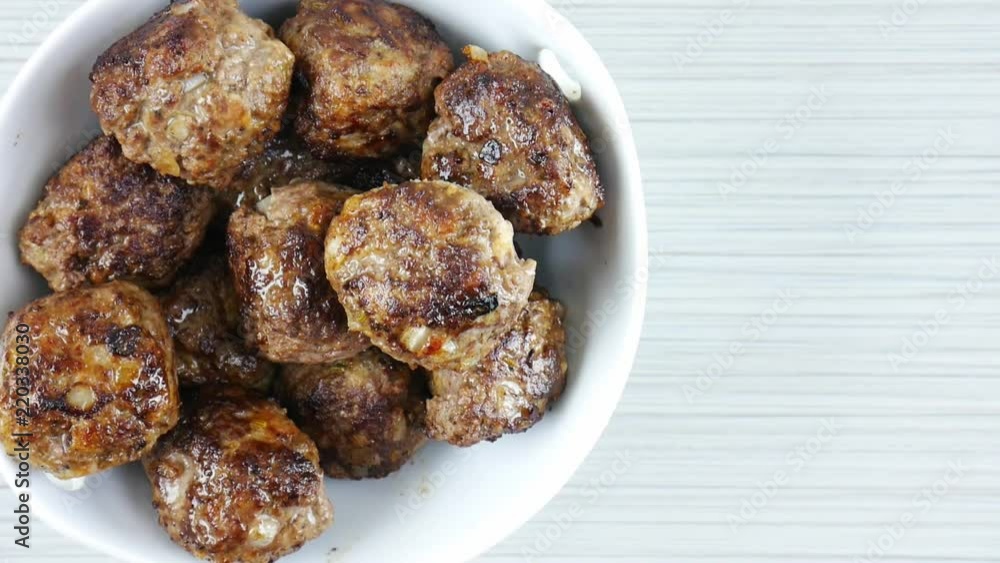 Bowl of Delicious Meatballs Bowl of Delicious Meatballs