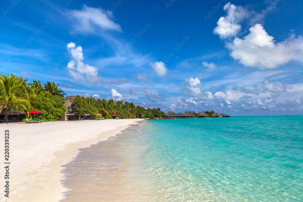 Tropical beach in the Maldives