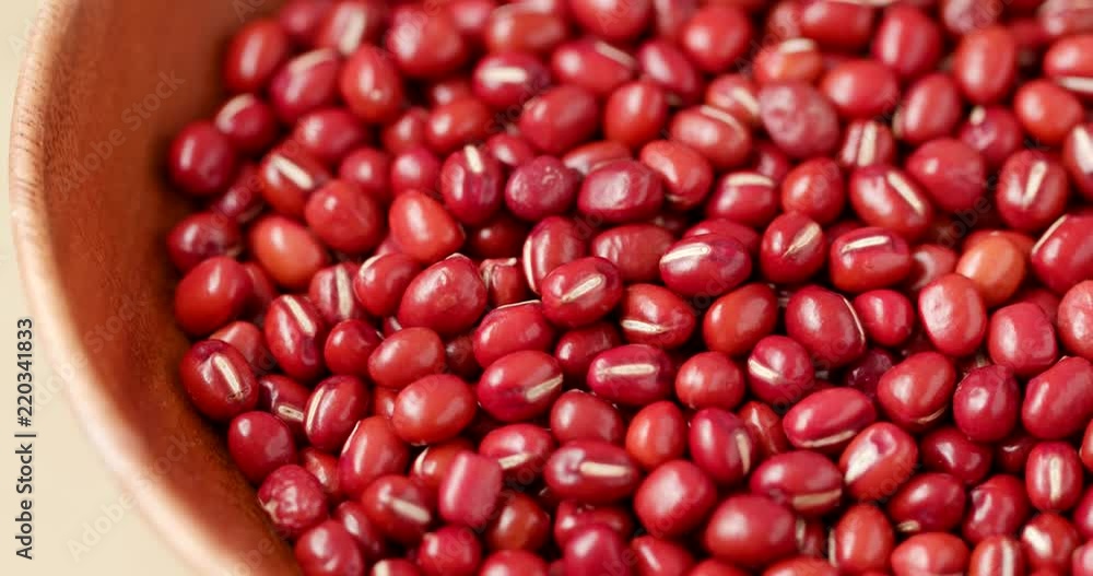 Spinning stack of Adzuki bean Spinning stack of Adzuki bean