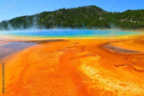 Grand Prismatic Spring in Yellowstone National Park Wyoming, USA