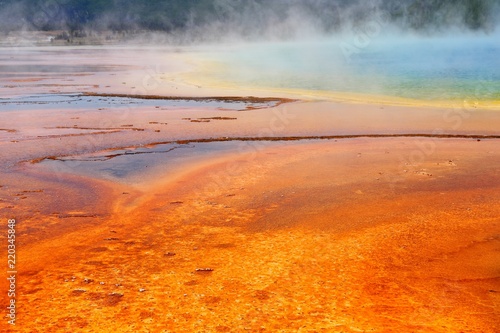 Grand Prismatic Spring in Yellowstone National Park Wyoming, USA