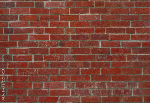 Red brick wall texture background. Background for text. Exterior architecture concept.