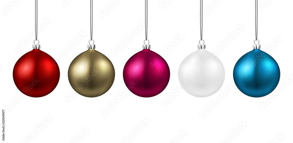 Festive background with colorful Christmas balls. Festive background with colorful Christmas balls.