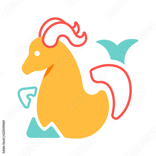 Capricorn Flat Icon