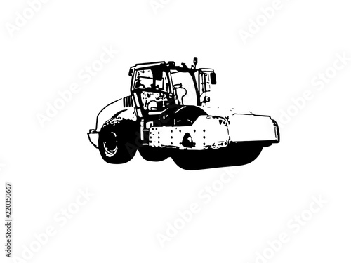 Compactor vector illustration