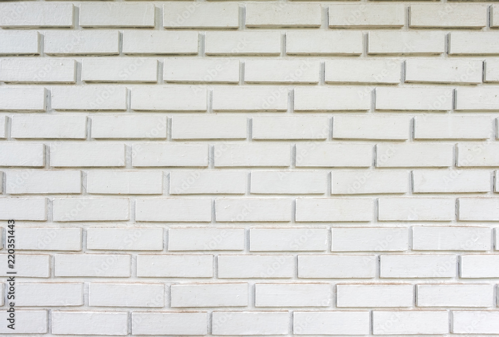 Fototapeta premium Weathered texture white brick wall
