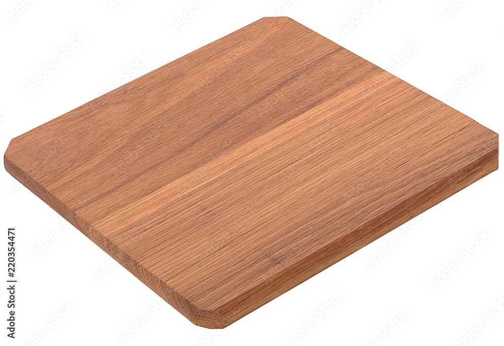 square cutting board for food, isolated on white background square cutting board for food, isolated on white background