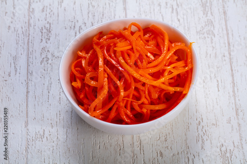 Appetizing korean carrot