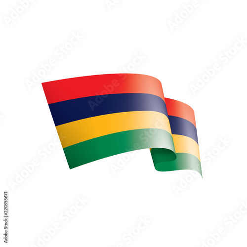 Free Download Mauritius flag, vector illustration on a white background - GFXLoad