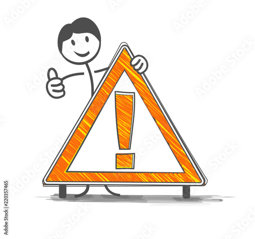 attention danger bonhomme allumette