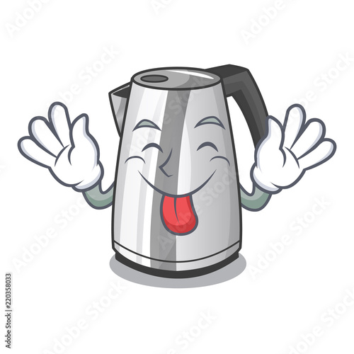Tongue out mascot cartoon household kitchen electric kettle