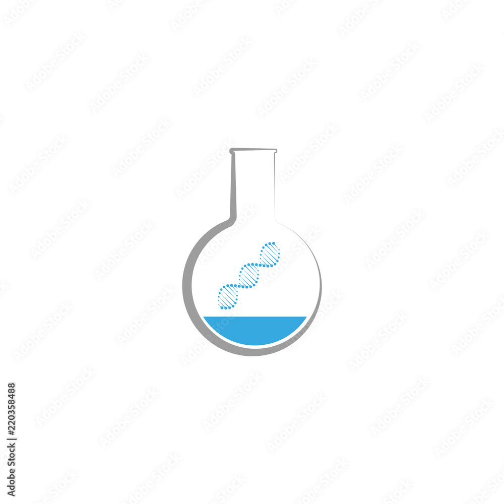 Abstract DNA icon, logo vector design element Abstract DNA icon, logo vector design element