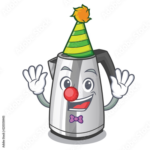 Clown mascot cartoon household kitchen electric kettle