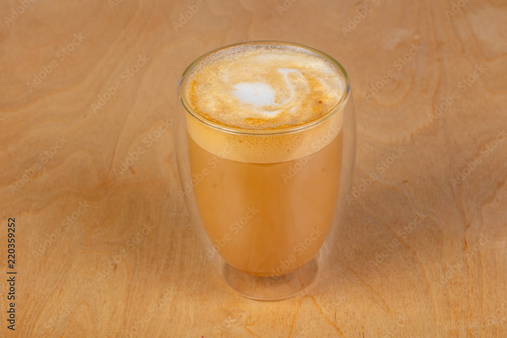 Coffee cappuccino in the glass Coffee cappuccino in the glass