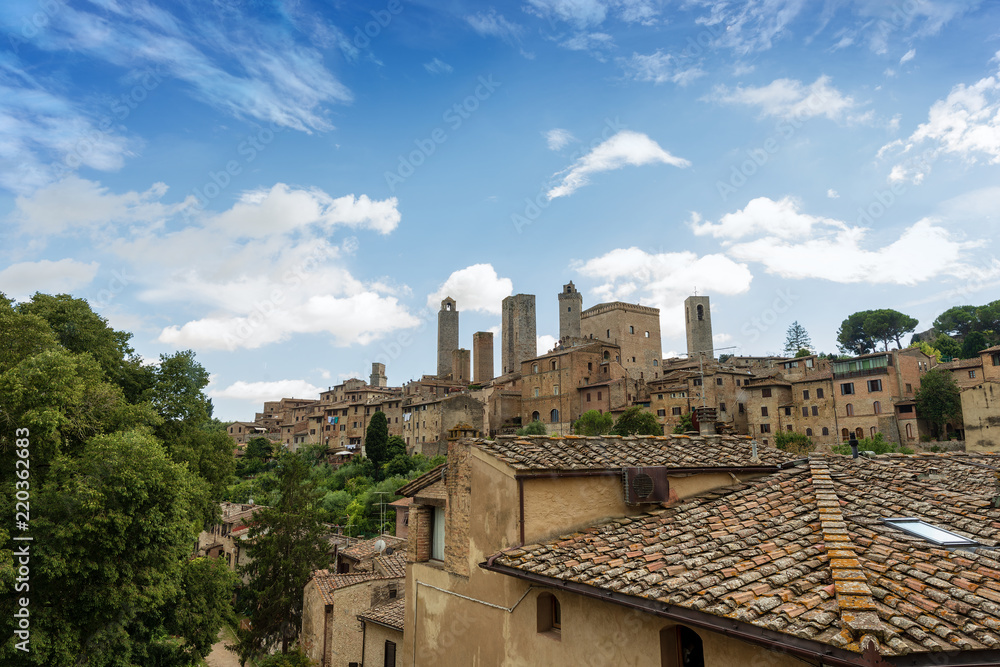 Medieval town of San Gimignano - Tuscany Italy 