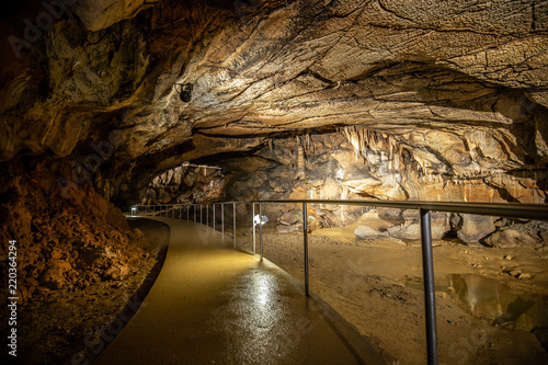Cave with concrete footpath