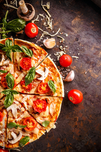 Homemade Italian pizza