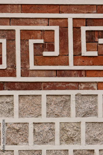 Obraz na płótnie Figured bricks for decorating walls and fences
