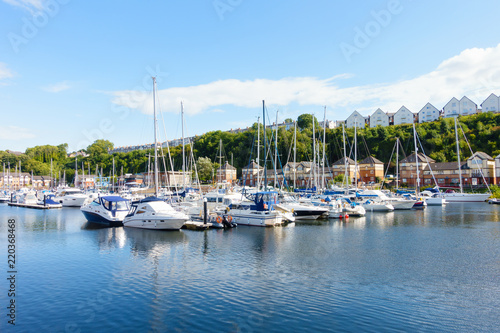 Sailing Boats moored at Penarth Marina, Penarth, Cardiff © tinasdreamworld