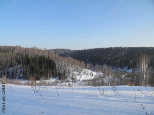 siberia winter landscape © Денис Пчелкин