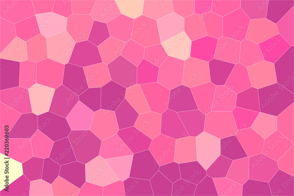 Nice abstract illustration of red, purple and magenta Middle size hexagon. Nice background for your design.