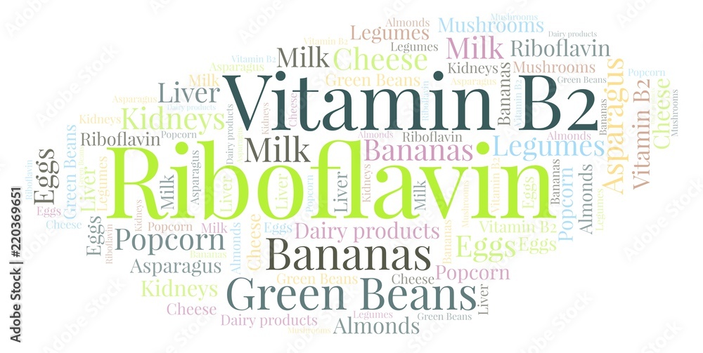 Fototapeta premium Riboflavin word cloud.