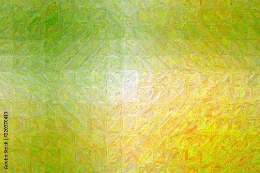 Obraz premium Yellow, green and white Colorful Impasto background illustration.