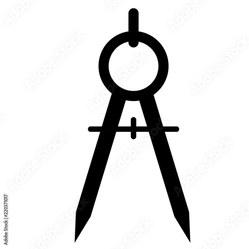 divider icon on white background. flat style. divider icon for your web site, logo, app, UI. compassed symbol. flat style. compass icon simple education sign.