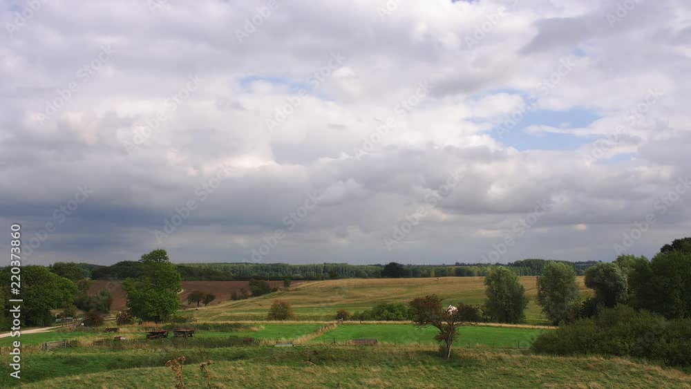 A time lapse in a unique location where are castle once stood in the English countryside. A time lapse in a unique location where are castle once stood in the English countryside.