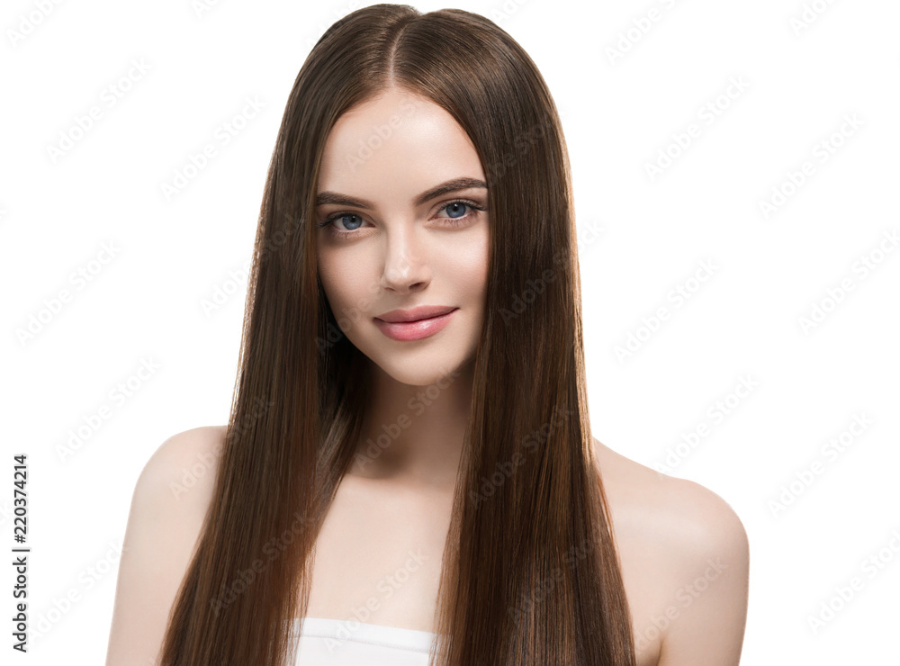 Healthy hair long smooth brunette hairstyle woman beauty Healthy hair long smooth brunette hairstyle woman beauty