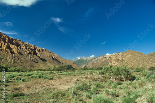 Naryn river valley
