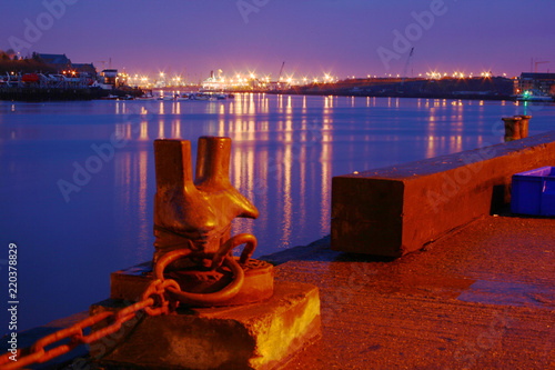 Mooring on the River Tyne at North Shields photo