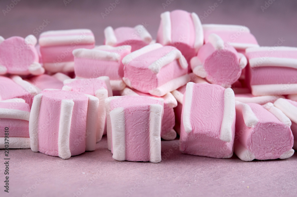 Pink Marshmallow. Pile of marshmallows Pink Marshmallow. Pile of marshmallows