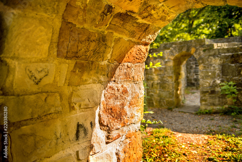 walls of a historic castle photo