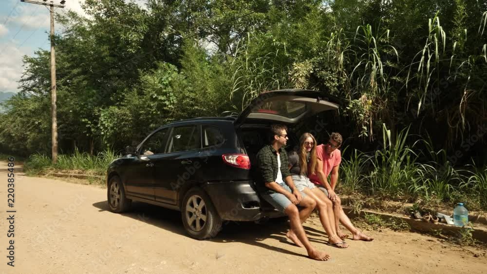 Friends on road trip Friends on road trip
