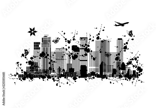 Metropolis, abstract silhouette for your design