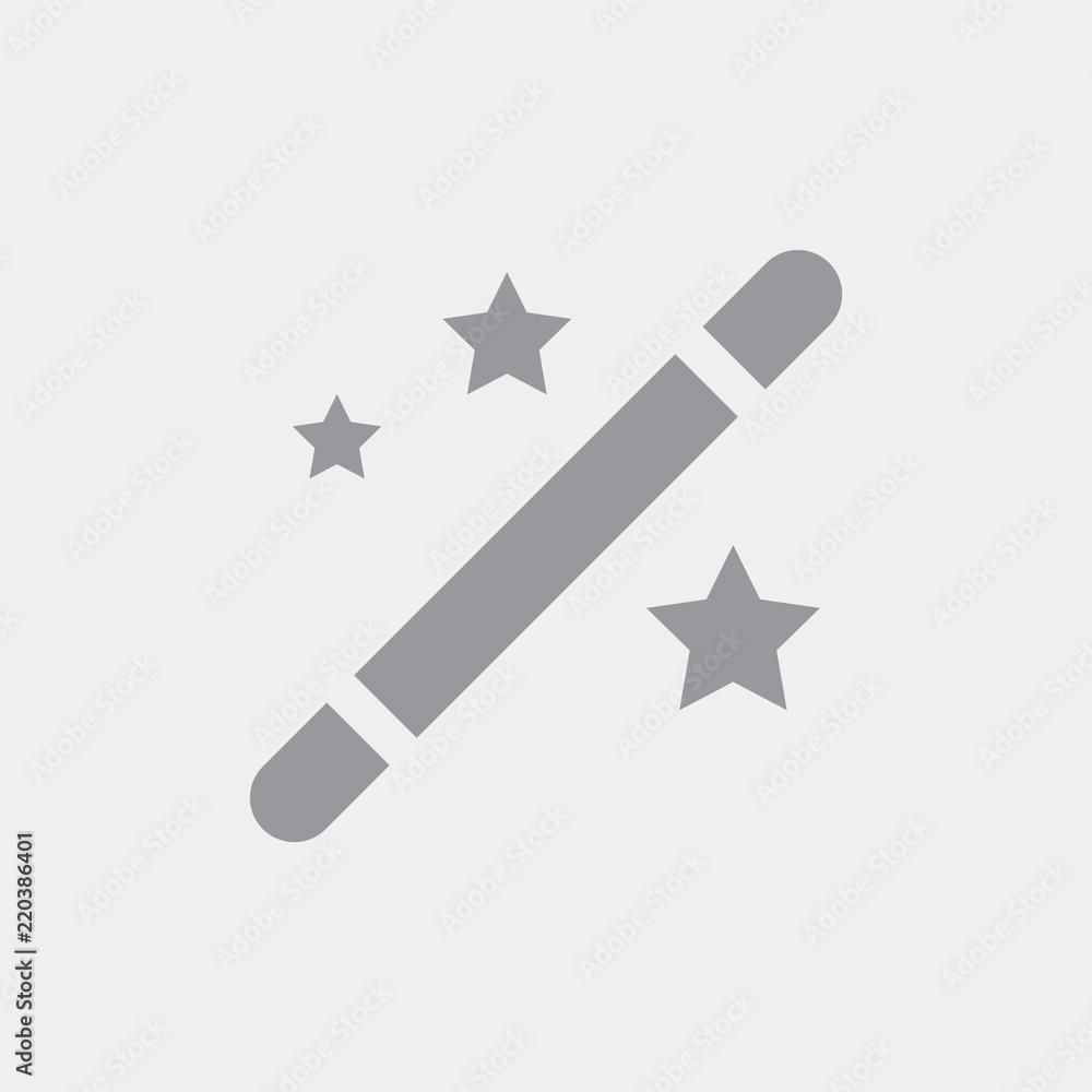 Magic action icon. Flat, clean, minimal and isolated vector illustration with minimal and modern design. Magic action icon. Flat, clean, minimal and isolated vector illustration with minimal and modern design.