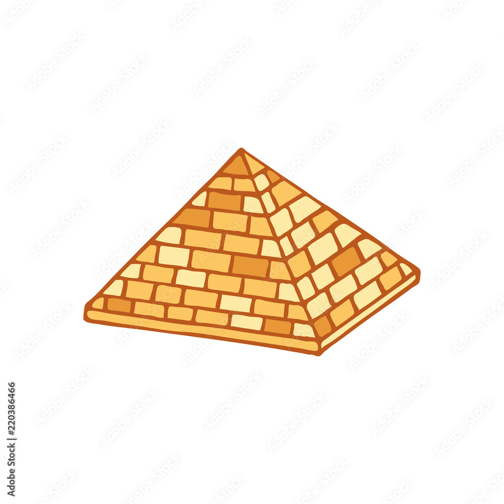 Pyramid of ancient Egypt of blocks. Ethnicity, archeology and history Pyramid of ancient Egypt of blocks. Ethnicity, archeology and history