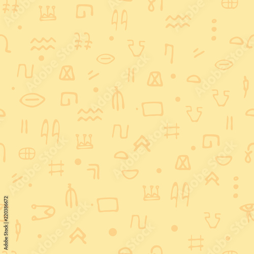 seamless pattern Egyptian hieroglyphs. Ethnicity Ancient Egypt. archeology and history