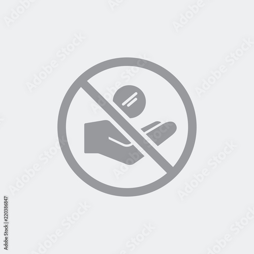 Ban of alms
