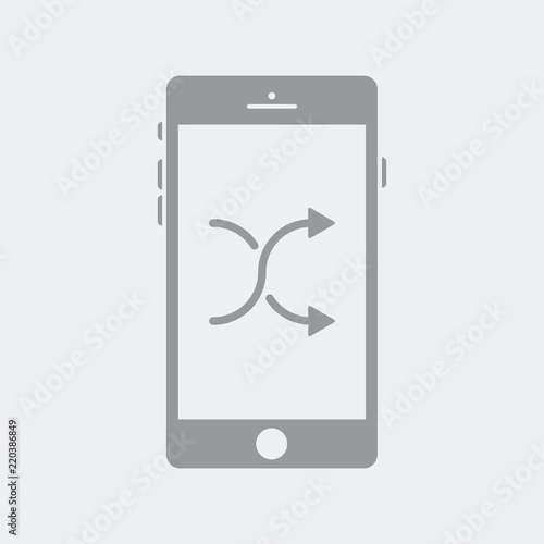 Shuffle playlist on smartphone