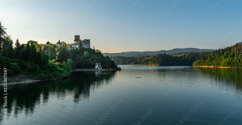 Nidzica castle and lake