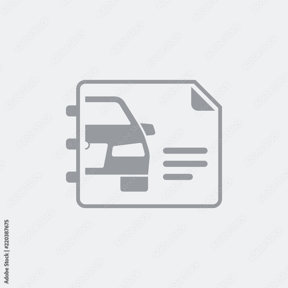 Automotive document icon